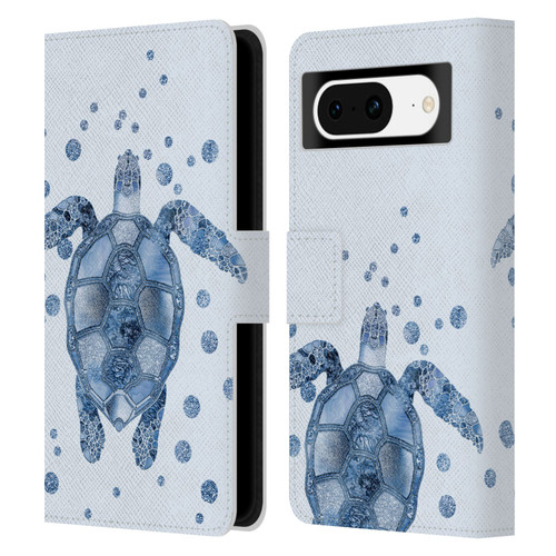 LebensArt Nature Turtle Leather Book Wallet Case Cover For Google Pixel 8
