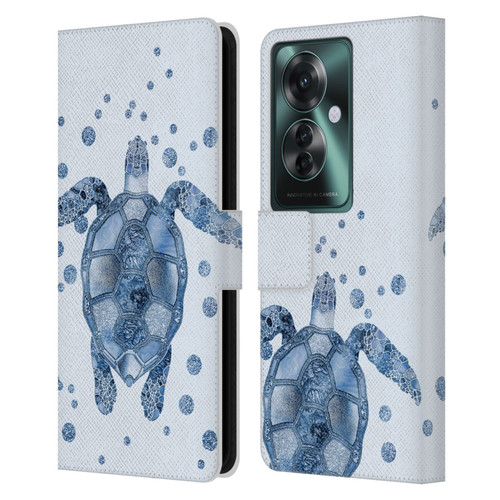 LebensArt Nature Turtle Leather Book Wallet Case Cover For OPPO Reno11 F 5G / F25 Pro 5G