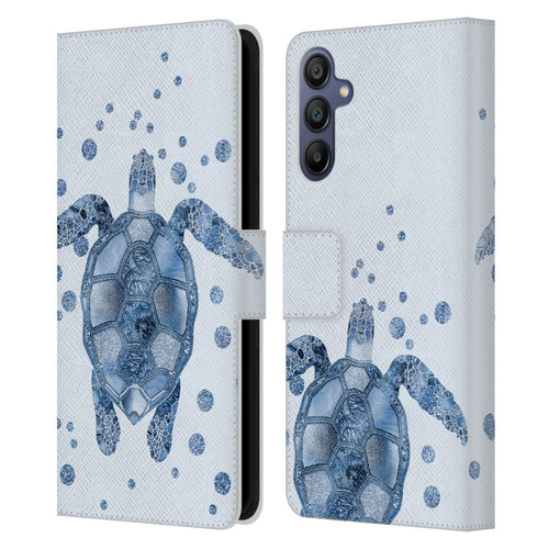 LebensArt Nature Turtle Leather Book Wallet Case Cover For Samsung Galaxy A15