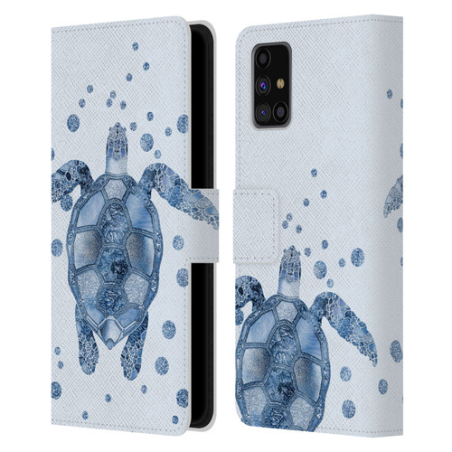 LebensArt Nature Turtle Leather Book Wallet Case Cover For Samsung Galaxy M31s (2020)