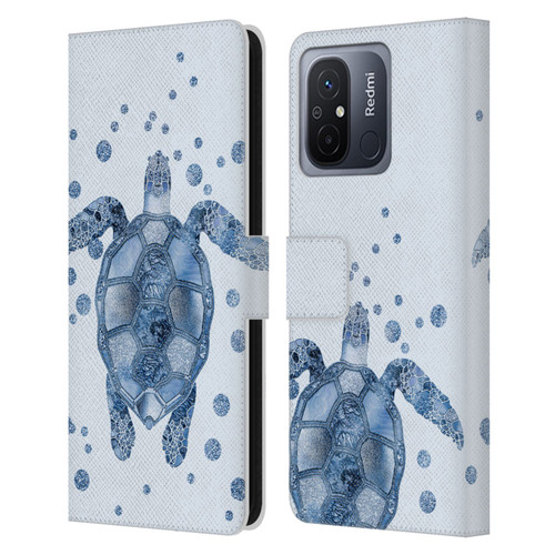 LebensArt Nature Turtle Leather Book Wallet Case Cover For Xiaomi Redmi 12C