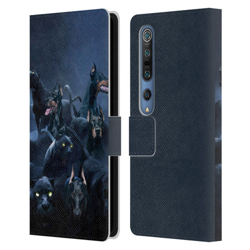 Klaudia Senator Animal Art Doberman Leather Book Wallet Case Cover For Xiaomi Mi 10 5G / Mi 10 Pro 5G