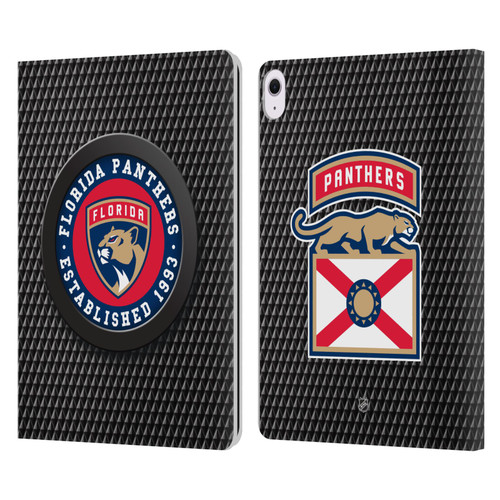 NHL Florida Panthers Puck Texture Leather Book Wallet Case Cover For Apple iPad Air 13 2024