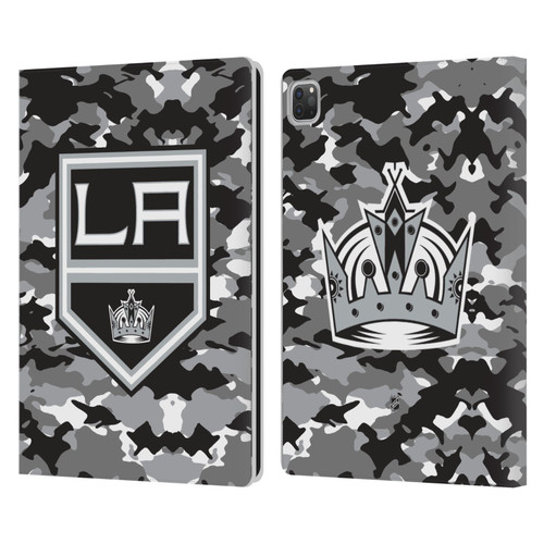 NHL Los Angeles Kings Camouflage Leather Book Wallet Case Cover For Apple iPad Pro 13 M4 2024 NHL Los Angeles Kings Camouflage Leather Book Wallet Case Cover For Apple iPad Pro 13 M4 2024