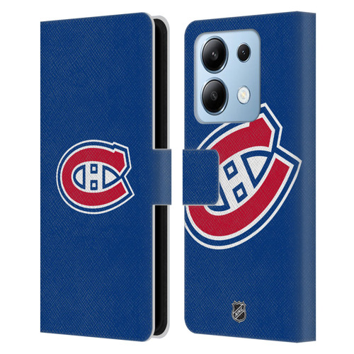 NHL Montreal Canadiens Plain Leather Book Wallet Case Cover For Xiaomi Redmi Note 13/13 Pro 5G