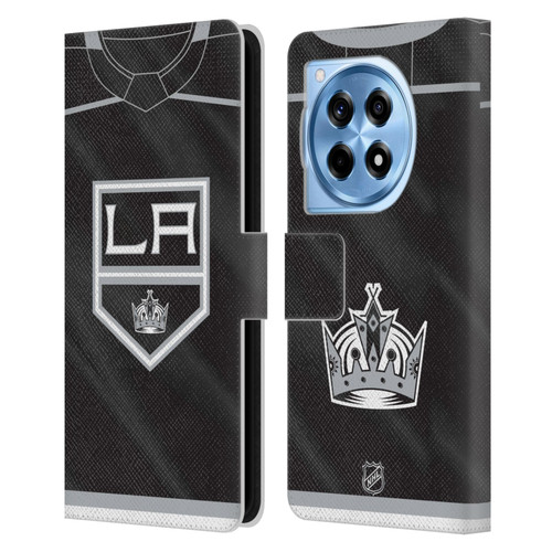 NHL Los Angeles Kings Jersey Leather Book Wallet Case Cover For OnePlus 12R
