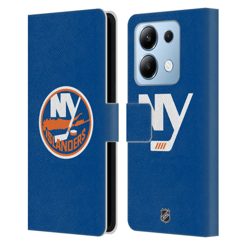 NHL New York Islanders Plain Leather Book Wallet Case Cover For Xiaomi Redmi Note 13/13 Pro 5G