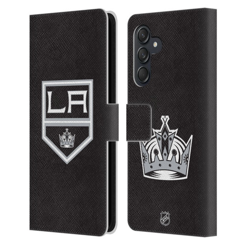 NHL Los Angeles Kings Plain Leather Book Wallet Case Cover For Samsung Galaxy M55 5G