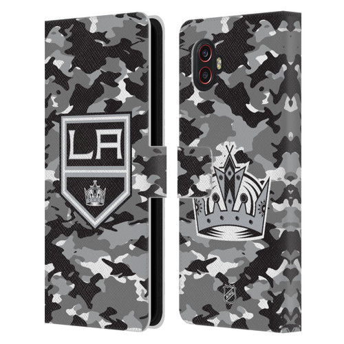 NHL Los Angeles Kings Camouflage Leather Book Wallet Case Cover For Samsung Galaxy Xcover6 Pro/Pro2 NHL Los Angeles Kings Camouflage Leather Book Wallet Case Cover For Samsung Galaxy Xcover6 Pro/Pro2