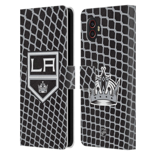 NHL Los Angeles Kings Net Pattern Leather Book Wallet Case Cover For Samsung Galaxy Xcover6 Pro/Pro2 NHL Los Angeles Kings Net Pattern Leather Book Wallet Case Cover For Samsung Galaxy Xcover6 Pro/Pro2