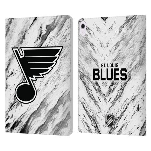 NHL St Louis Blues Marble Leather Book Wallet Case Cover For Apple iPad Air 13 2024
