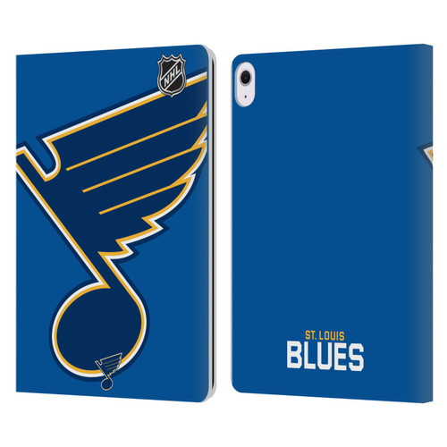 NHL St Louis Blues Oversized Leather Book Wallet Case Cover For Apple iPad Air 13 2024