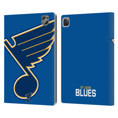 NHL St Louis Blues Oversized Leather Book Wallet Case Cover For Apple iPad Pro 13 M4 2024