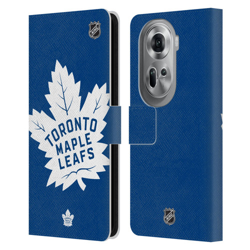 NHL Toronto Maple Leafs Oversized Leather Book Wallet Case Cover For OPPO Reno11 Pro