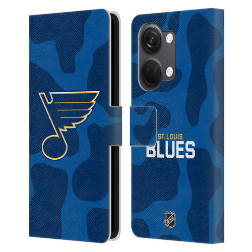 NHL St Louis Blues Cow Pattern Leather Book Wallet Case Cover For OnePlus Nord 3 5G