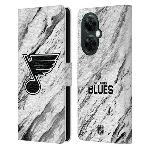NHL St Louis Blues Marble Leather Book Wallet Case Cover For OnePlus Nord CE 3 Lite 5G