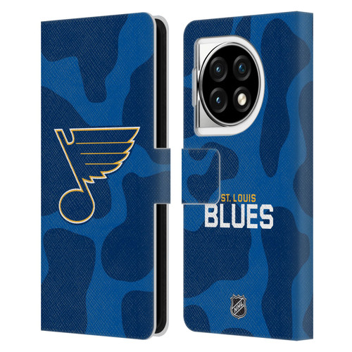 NHL St Louis Blues Cow Pattern Leather Book Wallet Case Cover For OPPO OnePlus Ace 3 5G