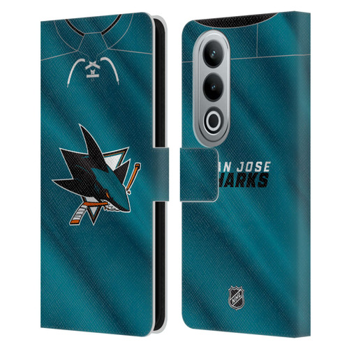 NHL San Jose Sharks Jersey Leather Book Wallet Case Cover For OPPO OnePlus Ace 3V 5G