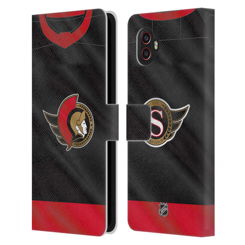 NHL Ottawa Senators Jersey Leather Book Wallet Case Cover For Samsung Galaxy Xcover6 Pro/Pro2