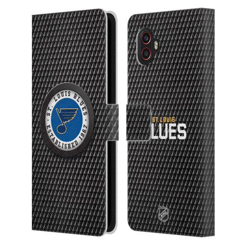NHL St Louis Blues Puck Texture Leather Book Wallet Case Cover For Samsung Galaxy Xcover6 Pro/Pro2