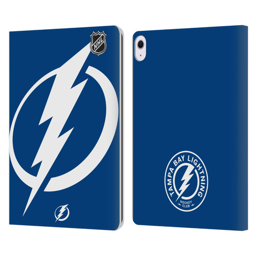 NHL Tampa Bay Lightning Oversized Leather Book Wallet Case Cover For Apple iPad Air 13 2024
