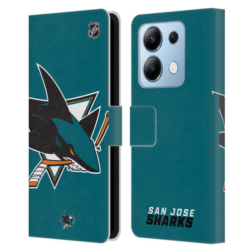 NHL San Jose Sharks Oversized Leather Book Wallet Case Cover For Xiaomi Redmi Note 13/13 Pro 5G
