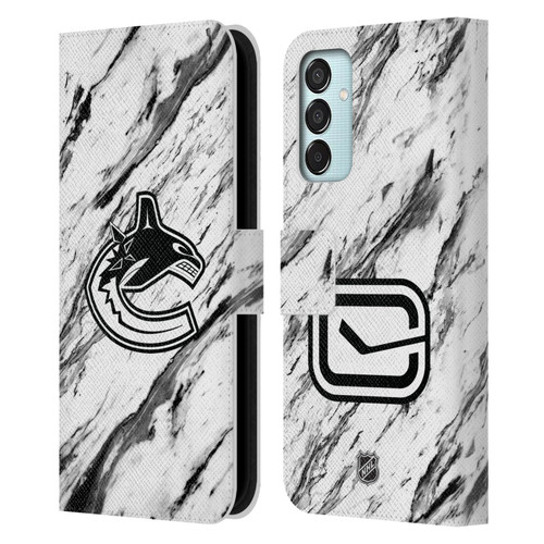 NHL Vancouver Canucks Marble Leather Book Wallet Case Cover For Samsung Galaxy M15/F15 5G