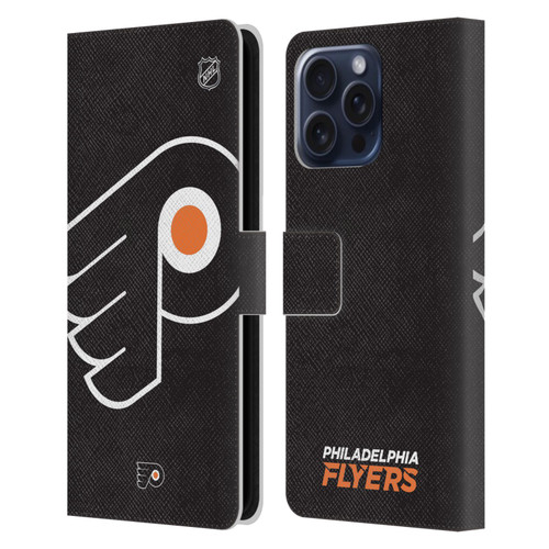 NHL Philadelphia Flyers Oversized Leather Book Wallet Case Cover For Apple iPhone 16 Pro Max