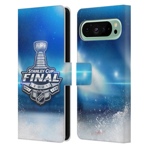 NHL 2021 Stanley Cup Final Stadium Leather Book Wallet Case Cover For Google Pixel 9 Pro XL