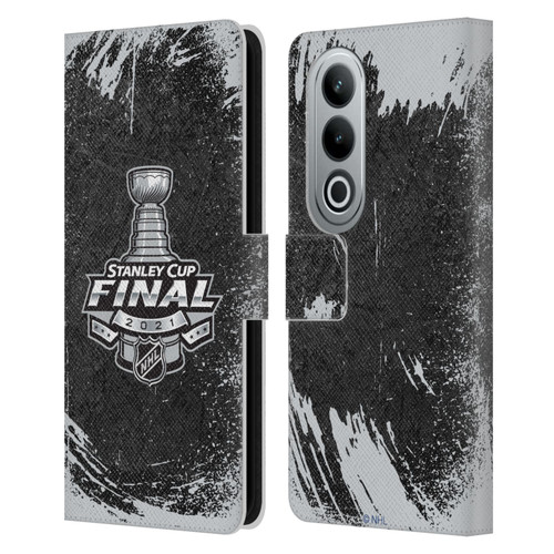 NHL 2021 Stanley Cup Final Distressed Leather Book Wallet Case Cover For OPPO OnePlus Ace 3V 5G