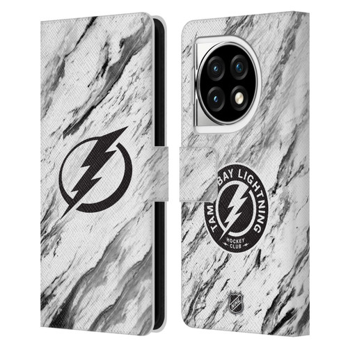 NHL Tampa Bay Lightning Marble Leather Book Wallet Case Cover For OPPO OnePlus Ace 3 5G