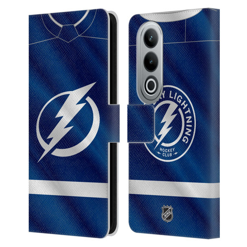 NHL Tampa Bay Lightning Jersey Leather Book Wallet Case Cover For OPPO OnePlus Ace 3V 5G