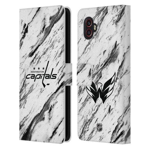 NHL Washington Capitals Marble Leather Book Wallet Case Cover For Samsung Galaxy Xcover6 Pro/Pro2