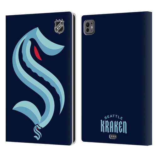 NHL Seattle Kraken Oversized Leather Book Wallet Case Cover For Apple iPad Pro 11 M4 2024