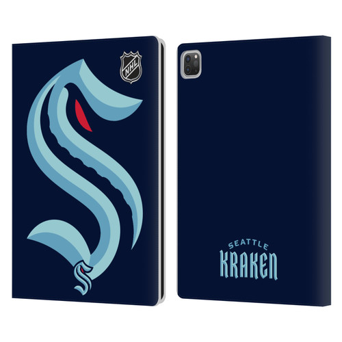 NHL Seattle Kraken Oversized Leather Book Wallet Case Cover For Apple iPad Pro 13 M4 2024