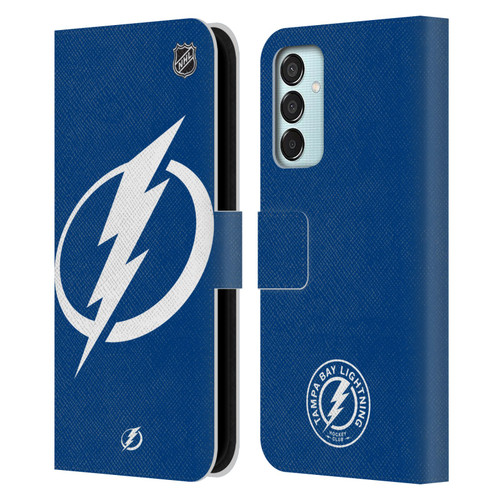 NHL Tampa Bay Lightning Oversized Leather Book Wallet Case Cover For Samsung Galaxy M15/F15 5G