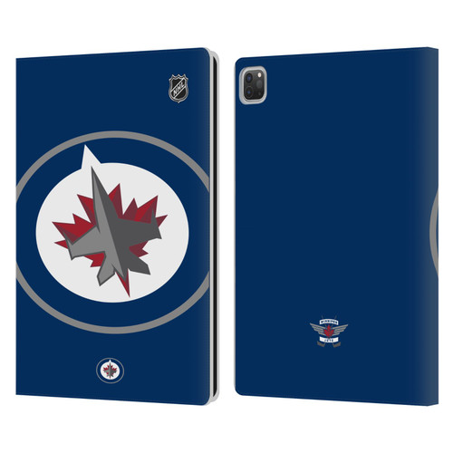 NHL Winnipeg Jets Oversized Leather Book Wallet Case Cover For Apple iPad Pro 13 M4 2024