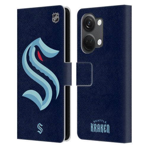 NHL Seattle Kraken Oversized Leather Book Wallet Case Cover For OnePlus Nord 3 5G