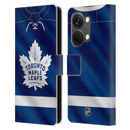 NHL Toronto Maple Leafs Jersey Leather Book Wallet Case Cover For OnePlus Nord 3 5G