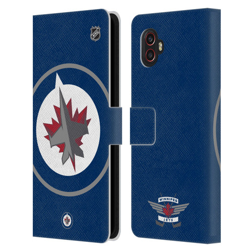 NHL Winnipeg Jets Oversized Leather Book Wallet Case Cover For Samsung Galaxy Xcover6 Pro/Pro2