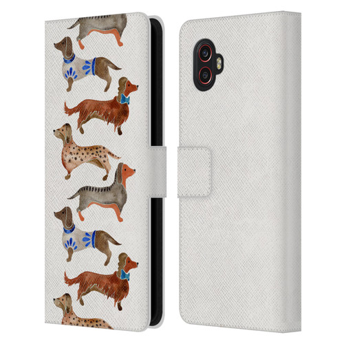 Cat Coquillette Animals Dachshunds Leather Book Wallet Case Cover For Samsung Galaxy Xcover6 Pro/Pro2
