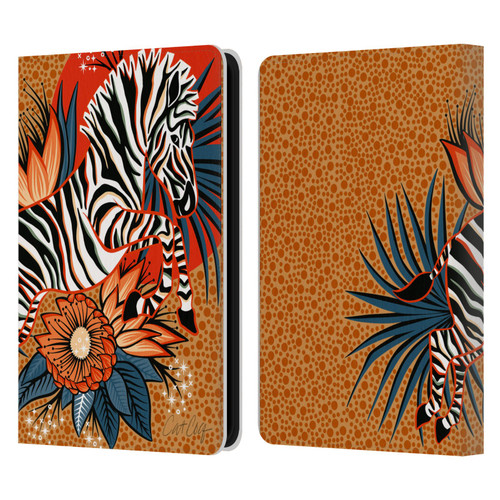Cat Coquillette Tropical Wildlife Zebra Leap Leather Book Wallet Case Cover For Amazon Kindle 11th Gen 6in 2022