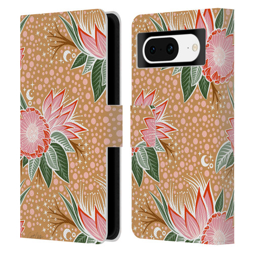 Cat Coquillette Tropical Wildlife Protea Bloom Leather Book Wallet Case Cover For Google Pixel 8