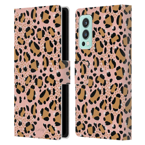 Cat Coquillette Tropical Wildlife Sparkly Leopard Print Leather Book Wallet Case Cover For OnePlus Nord 2 5G