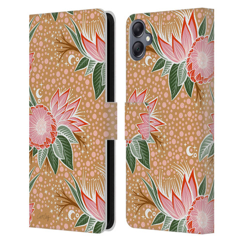 Cat Coquillette Tropical Wildlife Protea Bloom Leather Book Wallet Case Cover For Samsung Galaxy A05