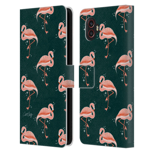 Cat Coquillette Tropical Wildlife Flamingo Sparkles Leather Book Wallet Case Cover For Samsung Galaxy Xcover6 Pro/Pro2