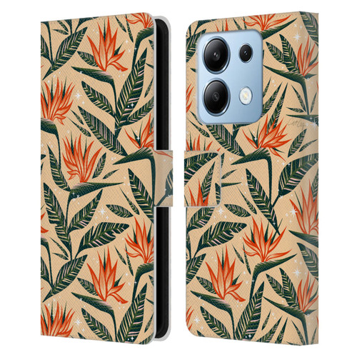 Cat Coquillette Tropical Wildlife Bird Of Paradise Leather Book Wallet Case Cover For Xiaomi Redmi Note 13/13 Pro 5G