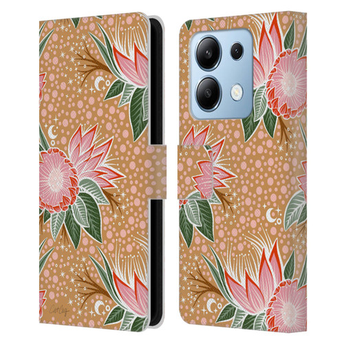 Cat Coquillette Tropical Wildlife Protea Bloom Leather Book Wallet Case Cover For Xiaomi Redmi Note 13/13 Pro 5G