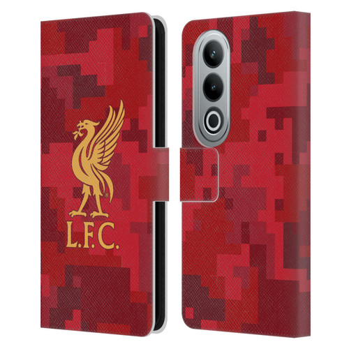 Liverpool Football Club Digital Camouflage Home Red Leather Book Wallet Case Cover For OPPO OnePlus Ace 3V 5G