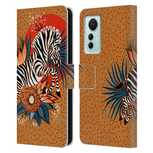 Cat Coquillette Tropical Wildlife Zebra Leap Leather Book Wallet Case Cover For Xiaomi 12 Lite